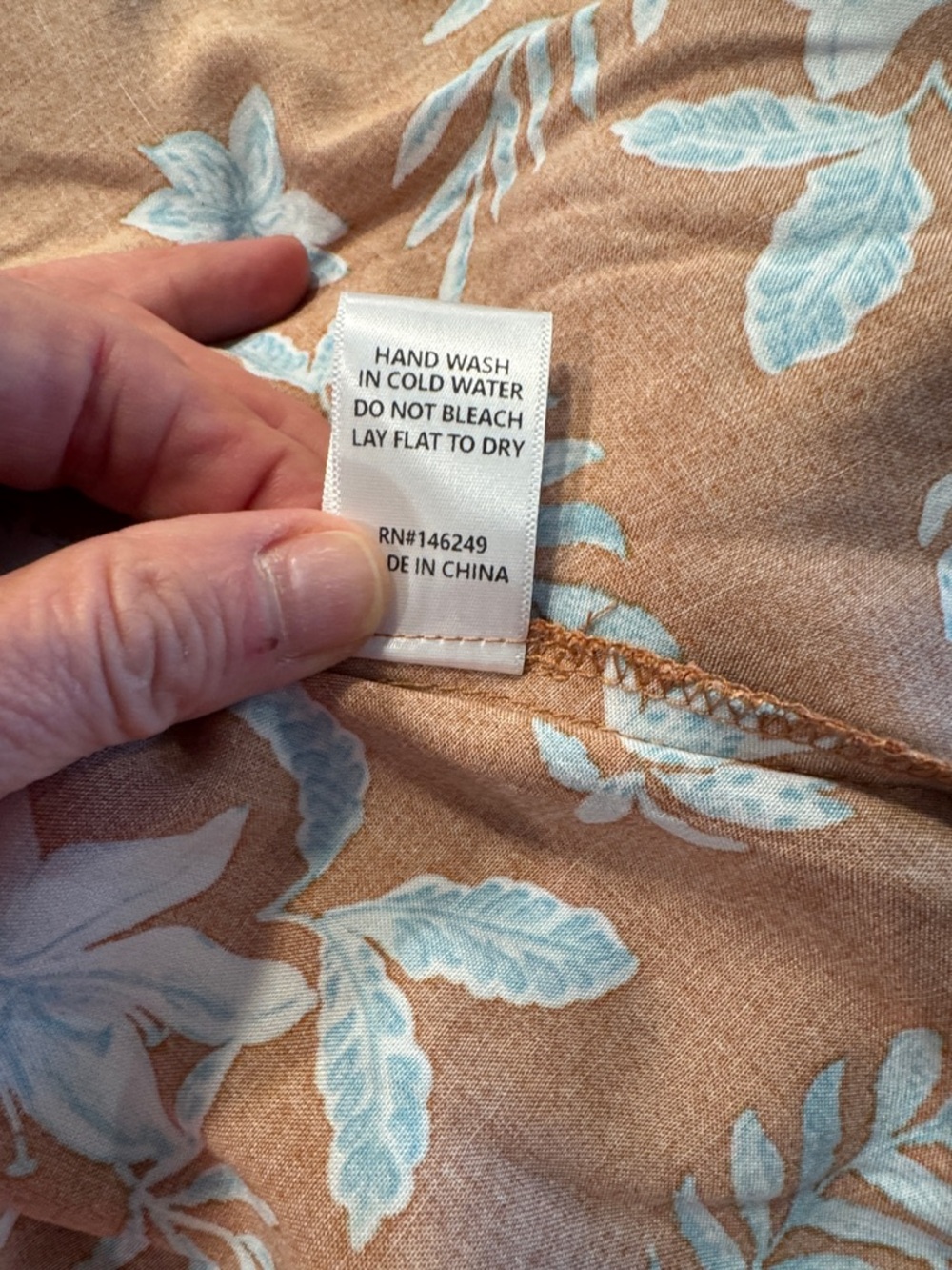 Baltic Born NWT Rust Mini Dress with White Floral Print - Picture 5 of 5